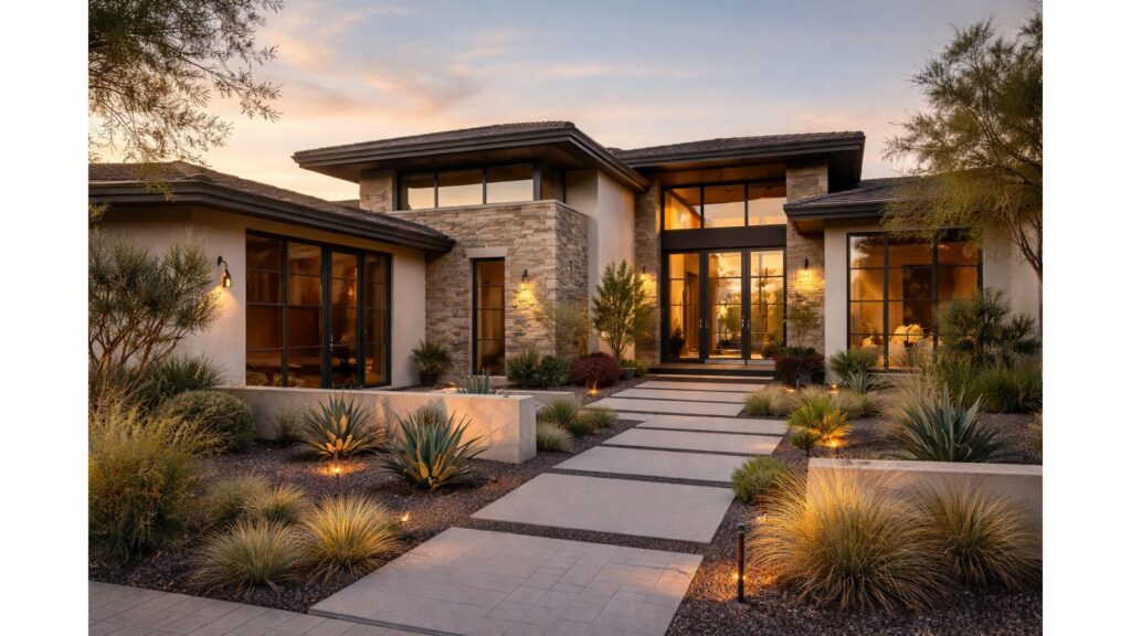 east valley luxury home design redefined kitchens bath Luxury home exterior representing refined kitchen and bath remodeling services across the East Valley of Arizona