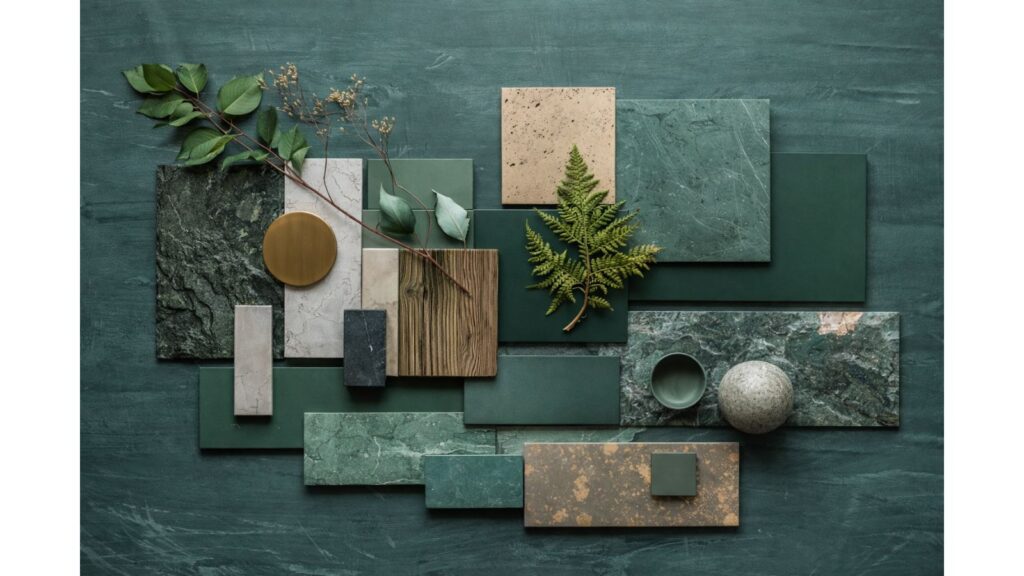 redefined kitchens bath materials flat lay design inspiration